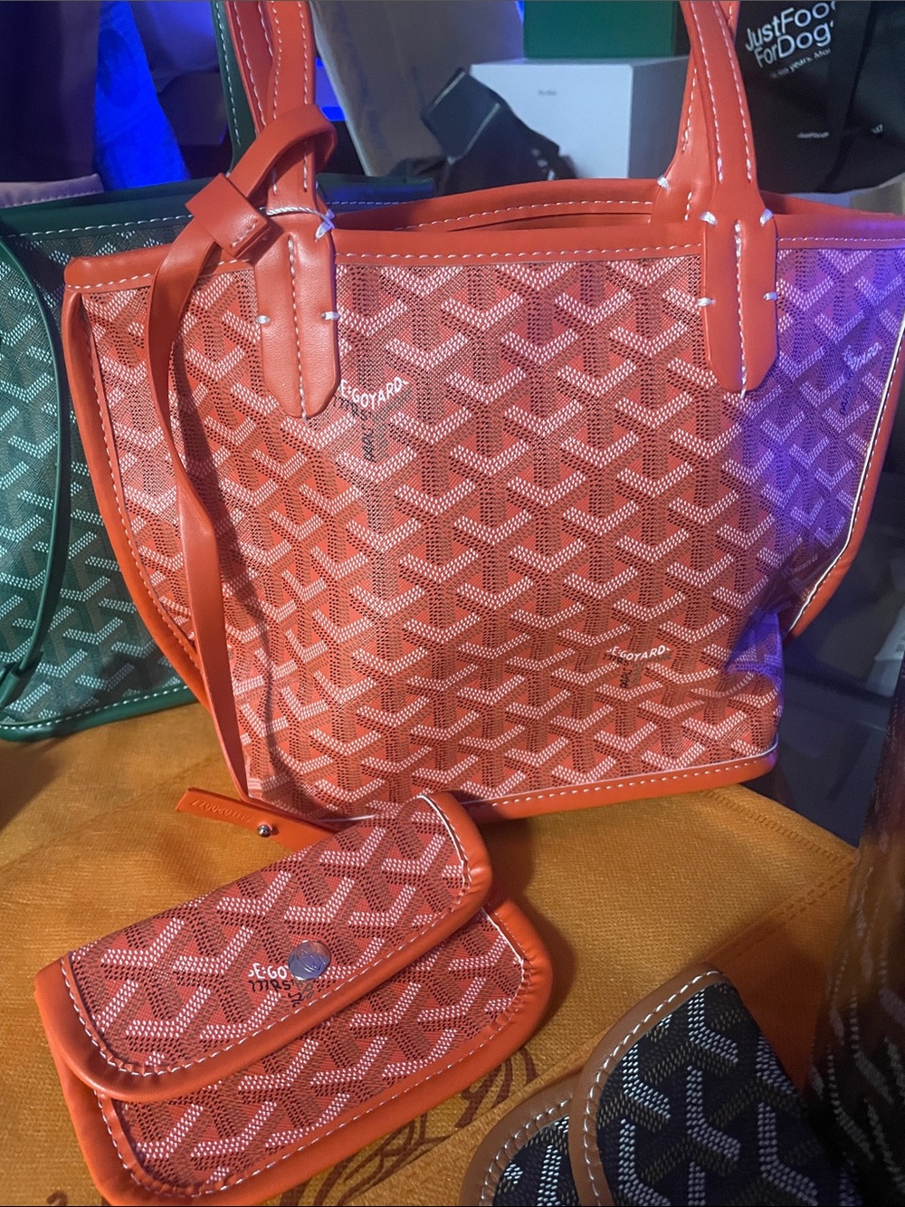 🔥Mini Goyard Tote Bag black, pink, green OR orange - Picture 4 of 11